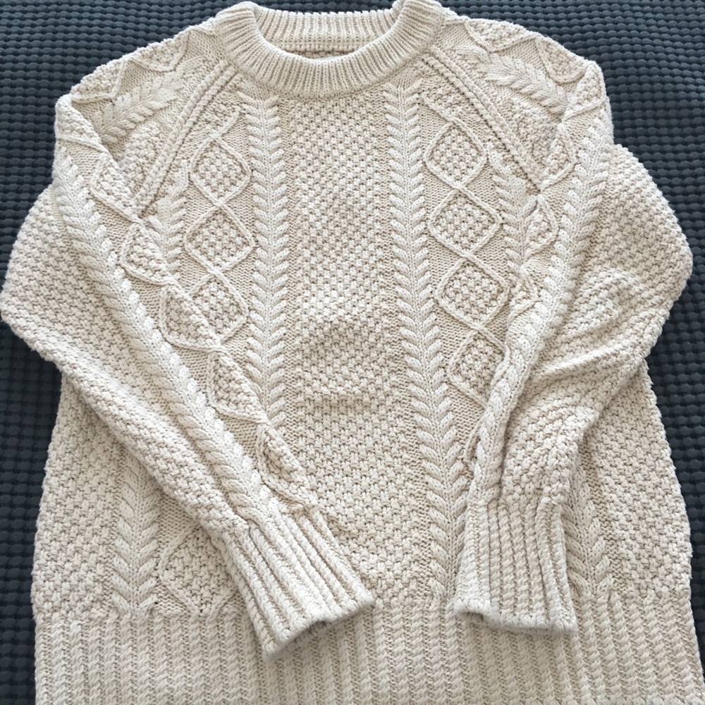 L.L.Bean Signature Fisherman Sweather - size L